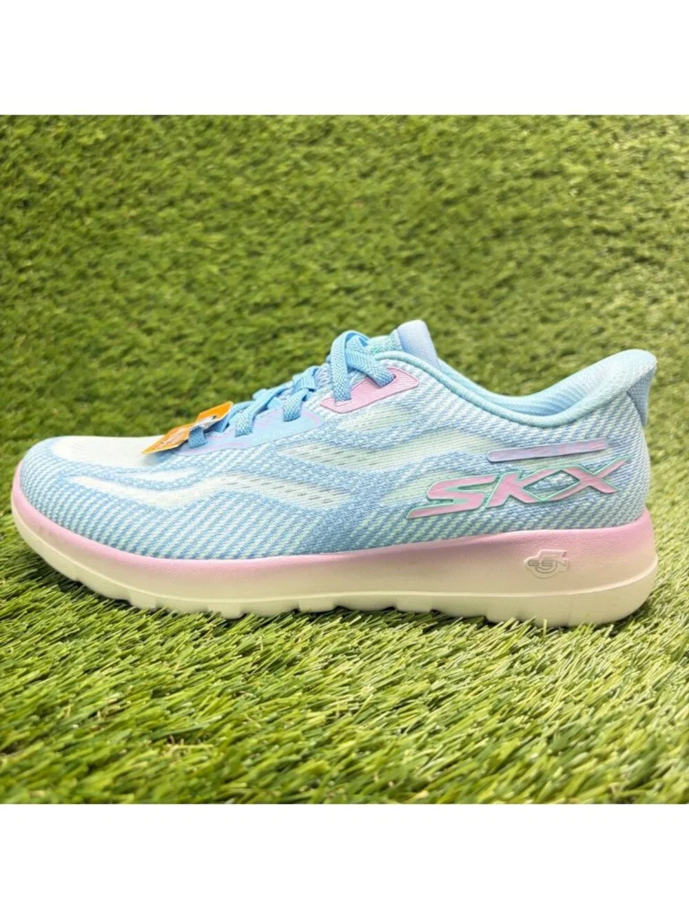 Skechers Go Walk Joy Lynzee Womens Size 5.5D Blue Pink Running Shoes Sneakers